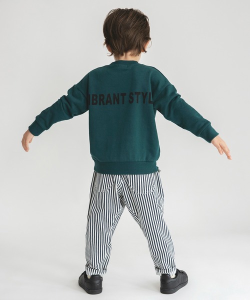 BRANSHES(ブランシェス)の「【ダイナソー&バックロゴ】トレーナー(スウェット・キッズ・ベージュ/ブラック/グリーン・120/130/140/150/90/100/110)」の5枚目の写真