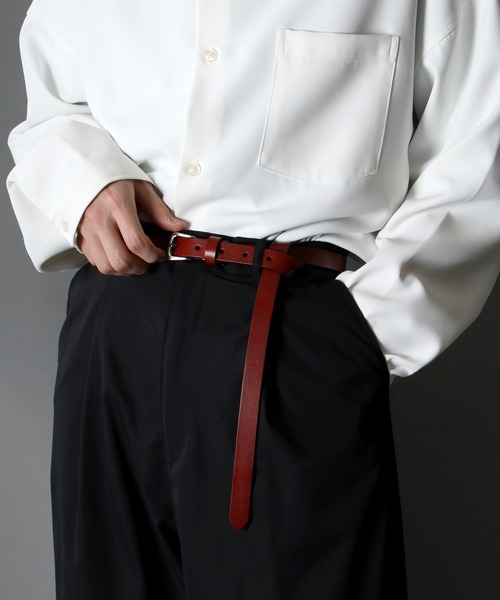 SITRY（シトリー）の「別注 20mm Real leather Narrow belt