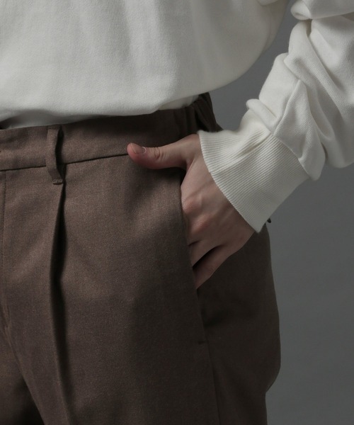 HARE（ハレ）の「TWスリムトラウザー(HARE)（スラックス・メンズ・ブラック/ブラウン/グレー・SMALL/MEDIUM/LARGE）」の9枚目の写真