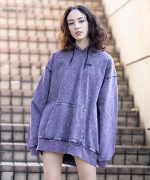 X-girl | CHEMICAL WASH BIG SWEAT HOODIE(パーカー)