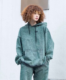 X-girl | CHEMICAL WASH BIG SWEAT HOODIE(パーカー)