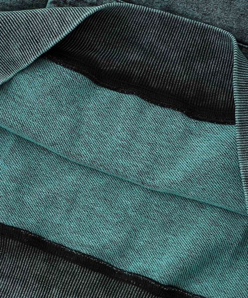 X-girl（エックスガール）の「CHEMICAL WASH BIG SWEAT HOODIE（パーカー・レディース・ピンク/ブラック/グリーン・S/M）」の13枚目の写真