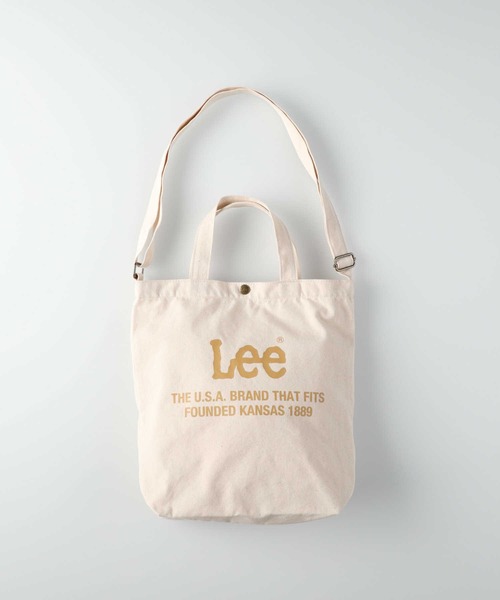 Lee（リー）の「【Lee】キャンバス2WAYショルダーバッグ（ショルダーバッグ・レディース・ベージュ/カーキブラウン/ブラック×ホワイト・ONE SIZE）」の8枚目の写真
