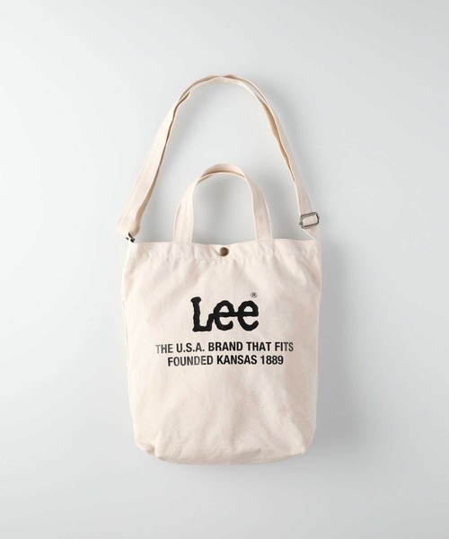 Lee（リー）の「【Lee】キャンバス2WAYショルダーバッグ（ショルダーバッグ・レディース・ベージュ/カーキブラウン/ブラック×ホワイト・ONE SIZE）」の12枚目の写真