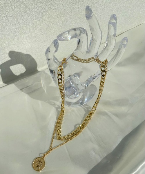 PairPair(ペアペア)の「コインチャームネックレス(ユニセックス)(ネックレス・レディース・シルバー/ゴールド・FREE)」の5枚目の写真