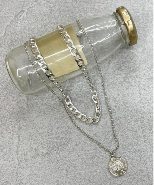 PairPair(ペアペア)の「コインチャームネックレス(ユニセックス)(ネックレス・レディース・シルバー/ゴールド・FREE)」の9枚目の写真