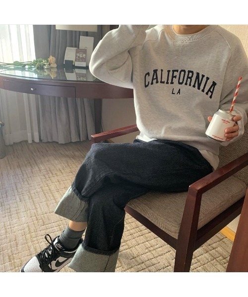 MINS MINIS（ミンスミニス）の「カルフォルニア刺繍ロゴ裏起毛スウェット（スウェット・レディース・ライトグレー/ネイビー/グレー/ワイン・FREE）」の18枚目の写真