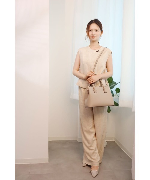 SAISON DE PAPILLON（セゾンドパピヨン）の「（高評価）スカーフ付き2way大容量ハンドバッグ 定番 入学式　卒業式（ハンドバッグ・レディース・ブラック/ブラウン/オフホワイト/グレイッシュベージュ・フリー）」の15枚目の写真