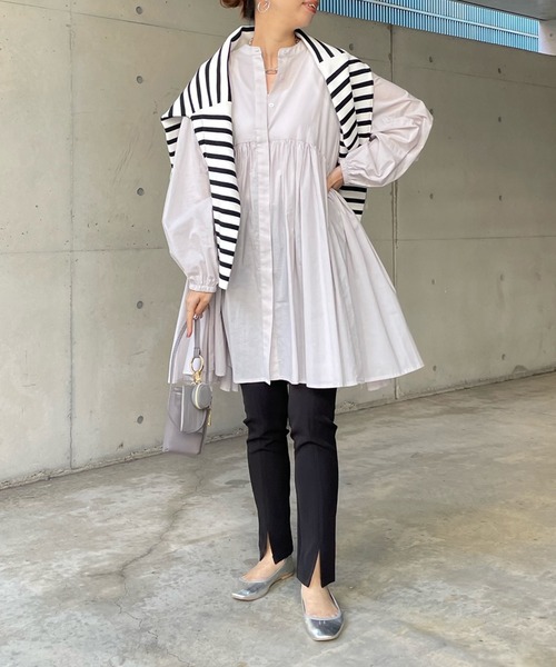 DouDou(ドゥドゥ)の「スリットパギンス(その他パンツ・レディース・ブラック/ベージュ・FREE)」の22枚目の写真