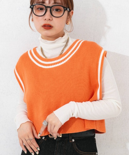 nemne store（ネンネストア）の「ショート丈2wayチルデンニット