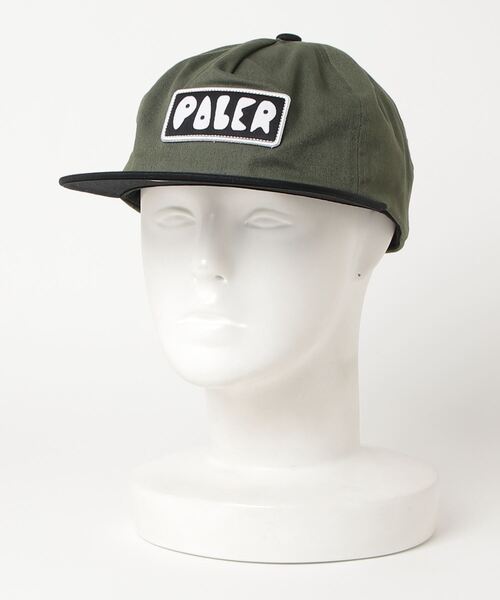 POLeR（ポーラー）の「POLeR/ポーラー キャップ BOX PATCH 213ACU7003（キャップ・メンズ・カーキ/ブラック・FREE）」の6枚目の写真