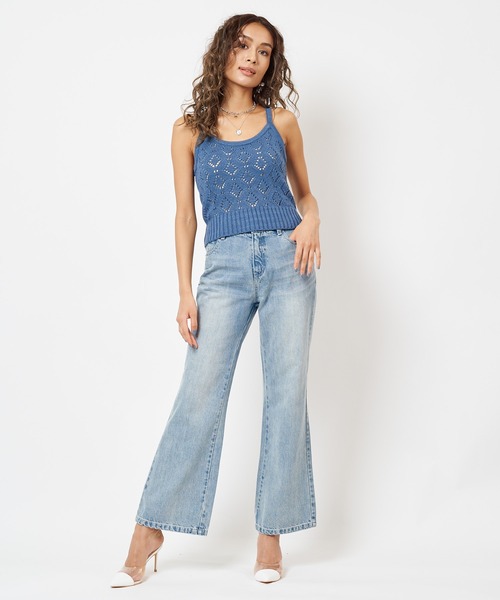 SPIRALGIRL（スパイラルガール）の「クロシェアンサンブル（アンサンブル・レディース・ブラック/ブルー・FREE）」の8枚目の写真