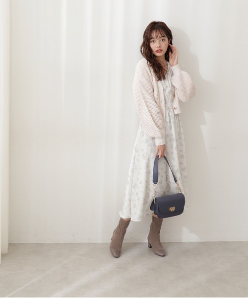 PROPORTION BODY DRESSING（プロポーションボディドレッシング）の「ローゲージショートカーデ / 1212174110（カーディガン/ボレロ・レディース・パープル/オフホワイト/ブルー/イエロー系その他・FREE）」の5枚目の写真