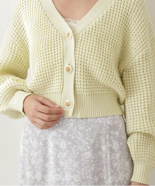 PROPORTION BODY DRESSING（プロポーションボディドレッシング）の「ローゲージショートカーデ / 1212174110（カーディガン/ボレロ・レディース・パープル/オフホワイト/ブルー/イエロー系その他・FREE）」の12枚目の写真