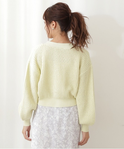 PROPORTION BODY DRESSING（プロポーションボディドレッシング）の「ローゲージショートカーデ / 1212174110（カーディガン/ボレロ・レディース・パープル/オフホワイト/ブルー/イエロー系その他・FREE）」の13枚目の写真