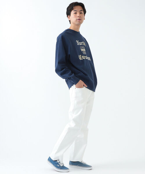 BEAMS（ビームス）の「BEAMS / スーベニア クルーネック スウェット シャツ（スウェット・メンズ・ネイビー/レッド/グリーン・SMALL/MEDIUM/LARGE/X-LARGE）」の7枚目の写真