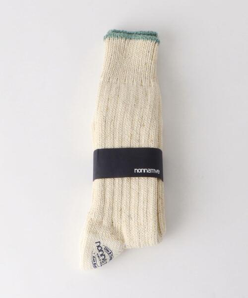 nonnative(ノンネイティブ)の「<nonnative(ノンネイティブ)> HI CPA SOCKS/ソックス □□(ソックス/靴下・メンズ・ダークグレー/ターコイズブルー・FREE)」の6枚目の写真