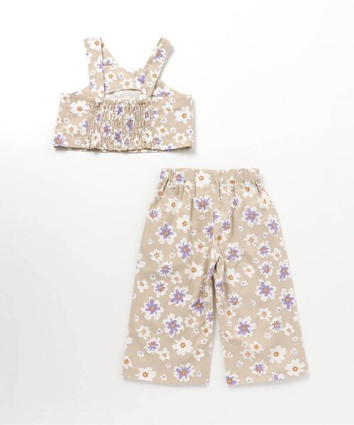 BREEZE(ブリーズ)の「/花柄3WAYセットアップ 9分丈(セットアップ・キッズ・ベージュ/レッド・110/120/90/100/130/140/80)」の5枚目の写真