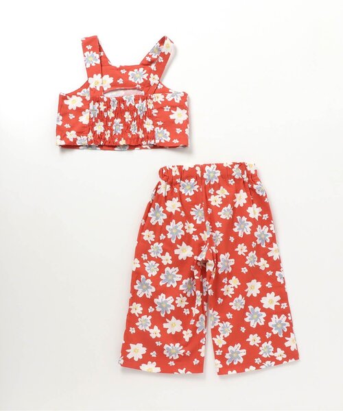 BREEZE(ブリーズ)の「/花柄3WAYセットアップ 9分丈(セットアップ・キッズ・ベージュ/レッド・110/120/90/100/130/140/80)」の6枚目の写真