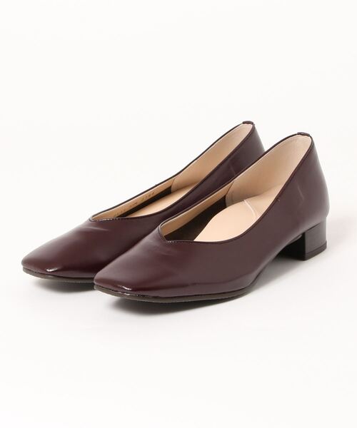 velikoko ラクチンきれいシューズ(ヴェリココ)の「晴雨兼用 ソフトVカットスクエアトゥパンプス(3.0cmヒール)(パンプス・レディース・ブラック/ブラウン/ピンクベージュ・22.5cm/23cm/23.5cm/24cm/24.5cm/25cm)」の8枚目の写真