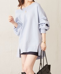 【Web限定】ダンボールオフショルルーズスウェット