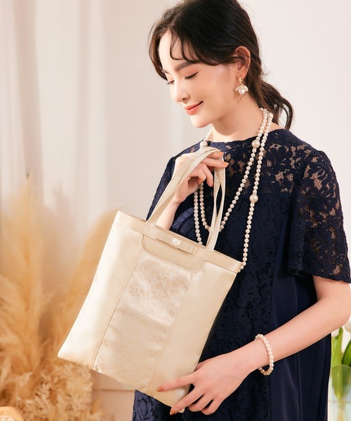 DRESS STAR(ドレス スター)の「パーティーバッグ 結婚式 入学式 バッグ(クラッチバッグ・レディース・ブラック/ベージュ・フリー)」の14枚目の写真