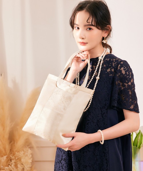 DRESS STAR(ドレス スター)の「パーティーバッグ 結婚式 入学式 バッグ(クラッチバッグ・レディース・ブラック/ベージュ・フリー)」の6枚目の写真
