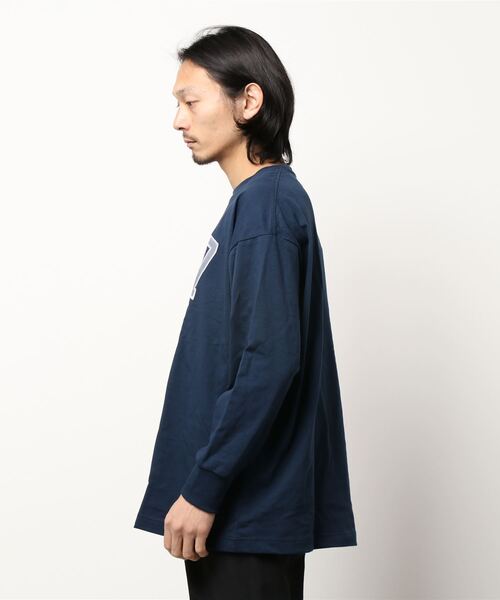 CAMP7(キャンプセブン)の「【CAMP7】カレッジロンT(Tシャツ/カットソー・メンズ・ネイビー/ブラック/ホワイト・S/L/M/XL)」の4枚目の写真