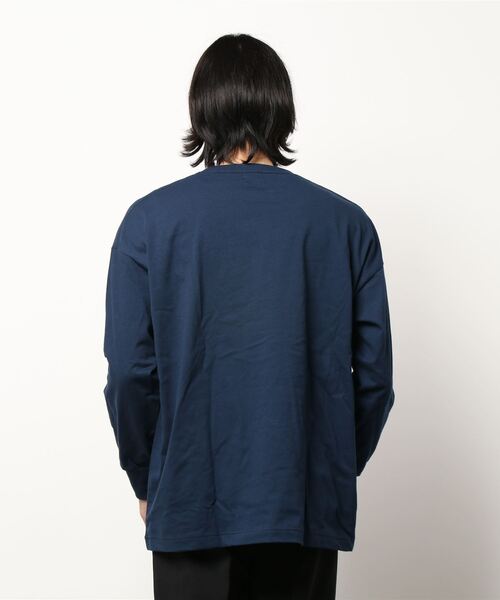 CAMP7(キャンプセブン)の「【CAMP7】カレッジロンT(Tシャツ/カットソー・メンズ・ネイビー/ブラック/ホワイト・S/L/M/XL)」の5枚目の写真