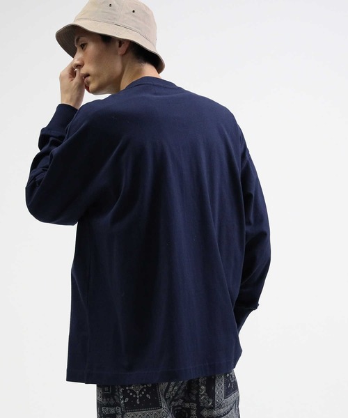 CAMP7(キャンプセブン)の「【CAMP7】カレッジロンT(Tシャツ/カットソー・メンズ・ネイビー/ブラック/ホワイト・S/L/M/XL)」の15枚目の写真
