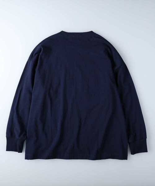 CAMP7(キャンプセブン)の「【CAMP7】カレッジロンT(Tシャツ/カットソー・メンズ・ネイビー/ブラック/ホワイト・S/L/M/XL)」の21枚目の写真