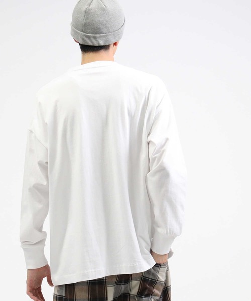 CAMP7(キャンプセブン)の「【CAMP7】カレッジロンT(Tシャツ/カットソー・メンズ・ネイビー/ブラック/ホワイト・S/L/M/XL)」の8枚目の写真