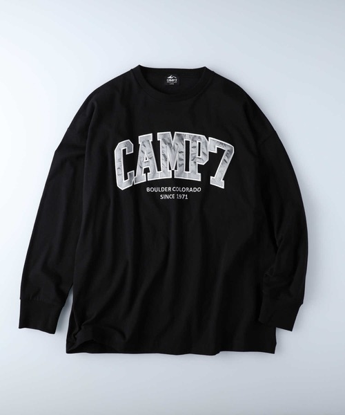 CAMP7(キャンプセブン)の「【CAMP7】カレッジロンT(Tシャツ/カットソー・メンズ・ネイビー/ブラック/ホワイト・S/L/M/XL)」の19枚目の写真