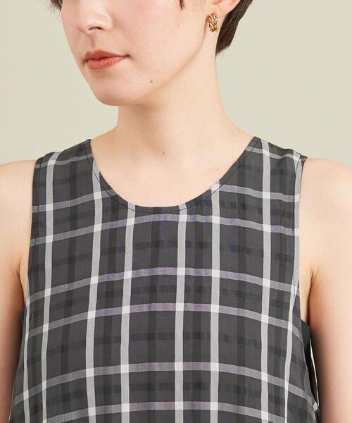 【新品同様】BEAUTY&YOUTH チェックノースリーブマキシワンピース BEAUTY&YOUTH UNITED ARROWS（ビューティーアンドユース