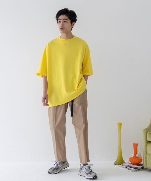 CITEN(シテン)の「<CITEN(シテン)>ガーメントダイ ヒュージ Tシャツ(Tシャツ/カットソー・メンズ・イエロー/ピンク/ライム/ホワイト・FREE)」の7枚目の写真