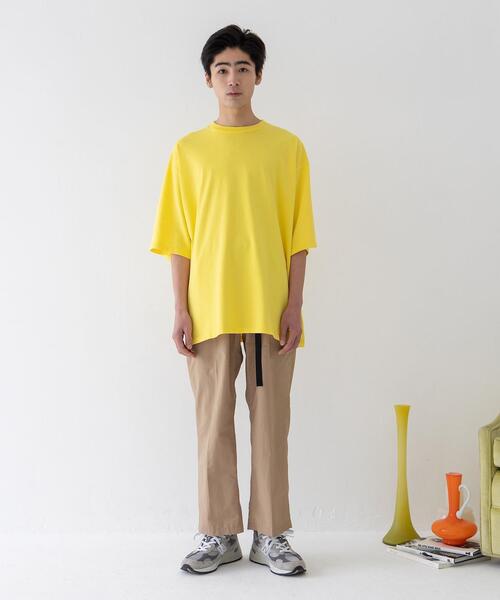 CITEN(シテン)の「<CITEN(シテン)>ガーメントダイ ヒュージ Tシャツ(Tシャツ/カットソー・メンズ・イエロー/ピンク/ライム/ホワイト・FREE)」の8枚目の写真