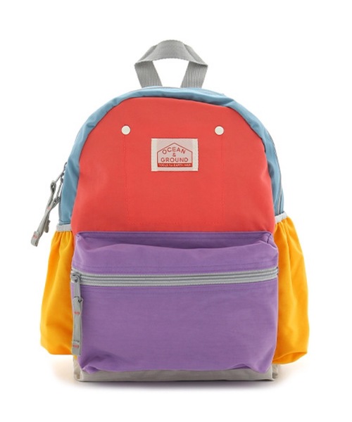 Ocean&Ground(オーシャン&グラウンド)の「DAYPACK CRAZY(kids/XS・M)(バックパック/リュック・キッズ・ライトグレー/ライトブルー/ベージュ/ブルー/キャメル/ライトピンク・M/XS)」の6枚目の写真