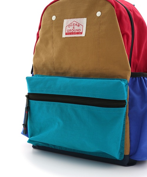 Ocean&Ground(オーシャン&グラウンド)の「DAYPACK CRAZY(kids/XS・M)(バックパック/リュック・キッズ・ライトグレー/ライトブルー/ベージュ/ブルー/キャメル/ライトピンク・M/XS)」の14枚目の写真