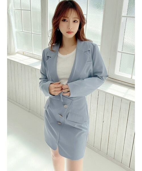 RESEXXY(リゼクシー)の「ラップミニスカート【セットアップ着用可能】(スカート・レディース・ピンク/ブルー/グリーン/アイボリー・FREE)」の8枚目の写真