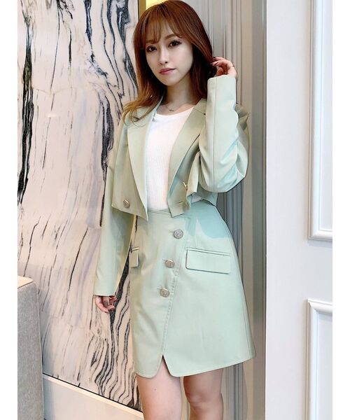 RESEXXY(リゼクシー)の「ラップミニスカート【セットアップ着用可能】(スカート・レディース・ピンク/ブルー/グリーン/アイボリー・FREE)」の18枚目の写真