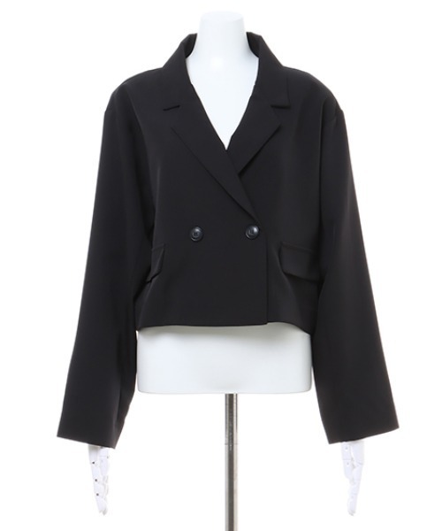 INGNI（イング）の「ショートジャケット(セットアップ対応)（テーラードジャケット・レディース・ブラック/ベージュ/ブラウン系その他2/ブラック系6・M）」の20枚目の写真