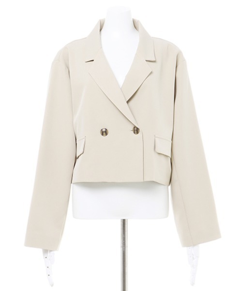 INGNI（イング）の「ショートジャケット(セットアップ対応)（テーラードジャケット・レディース・ブラック/ベージュ/ブラウン系その他2/ブラック系6・M）」の19枚目の写真