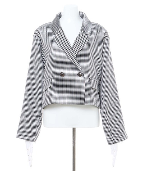 INGNI（イング）の「ショートジャケット(セットアップ対応)（テーラードジャケット・レディース・ブラック/ベージュ/ブラウン系その他2/ブラック系6・M）」の12枚目の写真