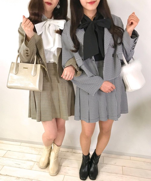 INGNI（イング）の「ショートジャケット(セットアップ対応)（テーラードジャケット・レディース・ブラック/ベージュ/ブラウン系その他2/ブラック系6・M）」の6枚目の写真