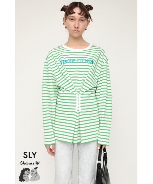 SLY（スライ）の「SHIOMIWADA x SLY HOOKED T/SH/Tシャツ（Tシャツ/カットソー・レディース・レッド系その他/オフホワイト/グリーン系その他2・FREE）」の6枚目の写真