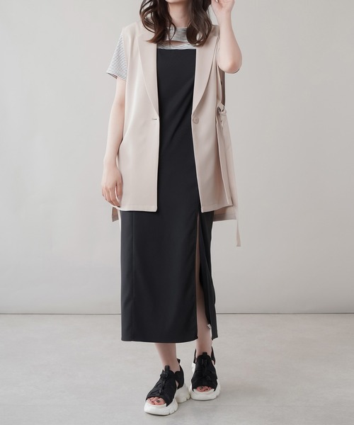 セール ディープスリット キャミワンピース ワンピース Spinns スピンズ のファッション通販 Zozotown