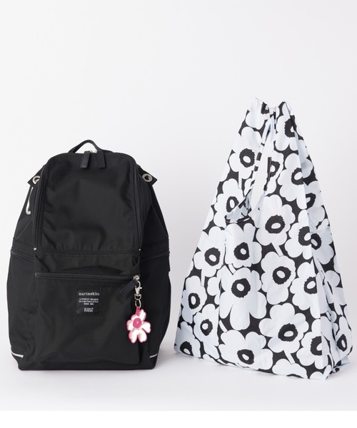 marimekko(マリメッコ)の「【リフレクター付】ZOZO BAG and SMARTBAG set 221(バックパック/リュック・レディース・ブラック×ピンク・FREE)」の1枚目の写真
