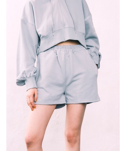 ENVYM（アンビー）の「スエットショートＰＴ（スウェットパンツ・レディース・ブラック/ホワイト/ブルー・FREE）」の3枚目の写真