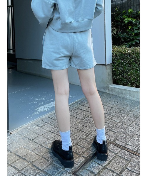 ENVYM（アンビー）の「スエットショートＰＴ（スウェットパンツ・レディース・ブラック/ホワイト/ブルー・FREE）」の8枚目の写真