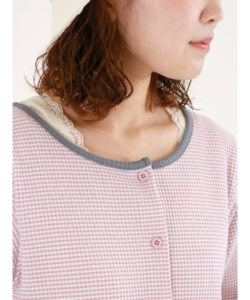 ehka sopo（エヘカソポ）の「スクエアレースタンクトップ（タンクトップ・レディース・ブラック/グリーン/キナリ・ﾌﾘ-）」の8枚目の写真